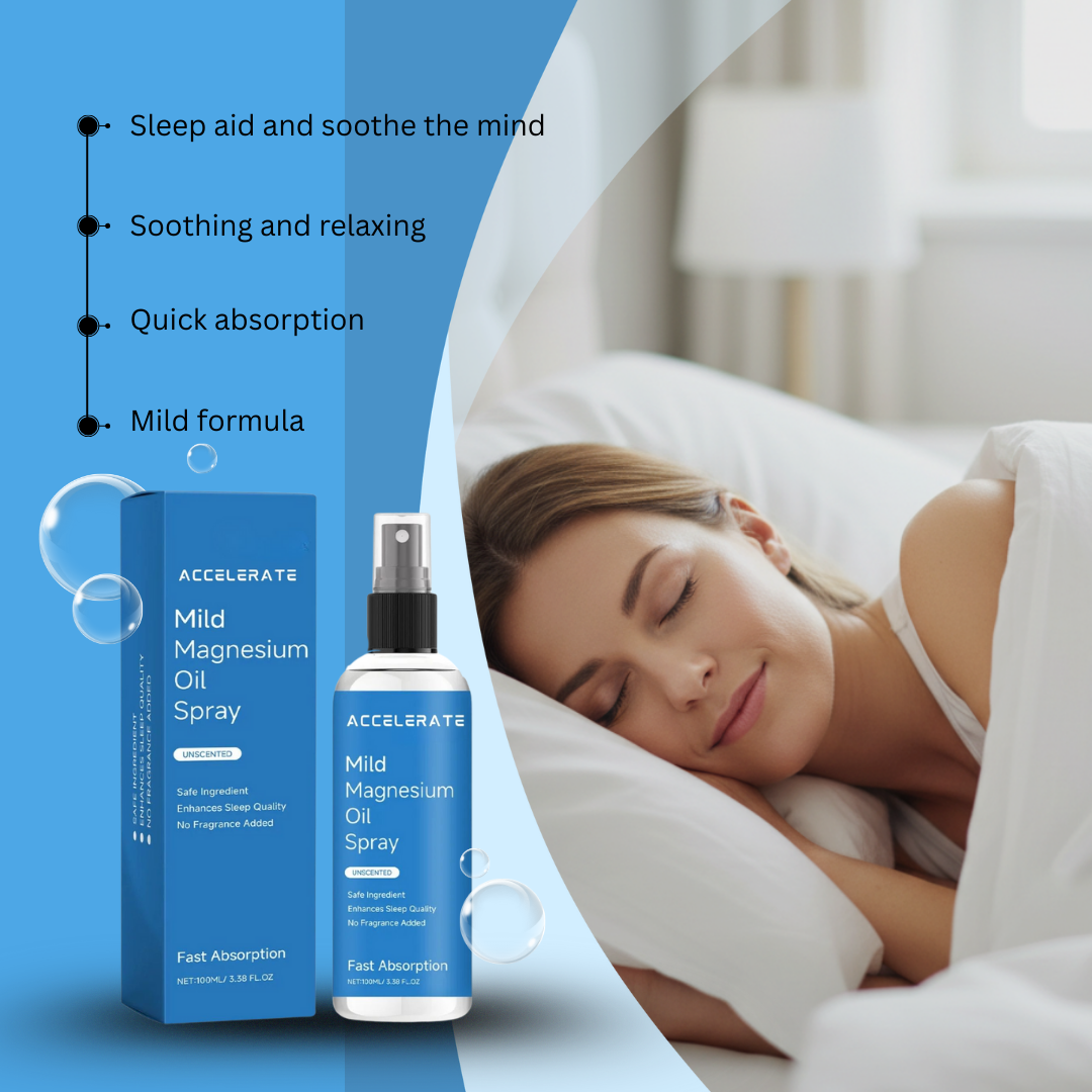 Organic Magnesium Oil Spray for Sleep, Stress Relief & Muscle Relaxation | 100ml