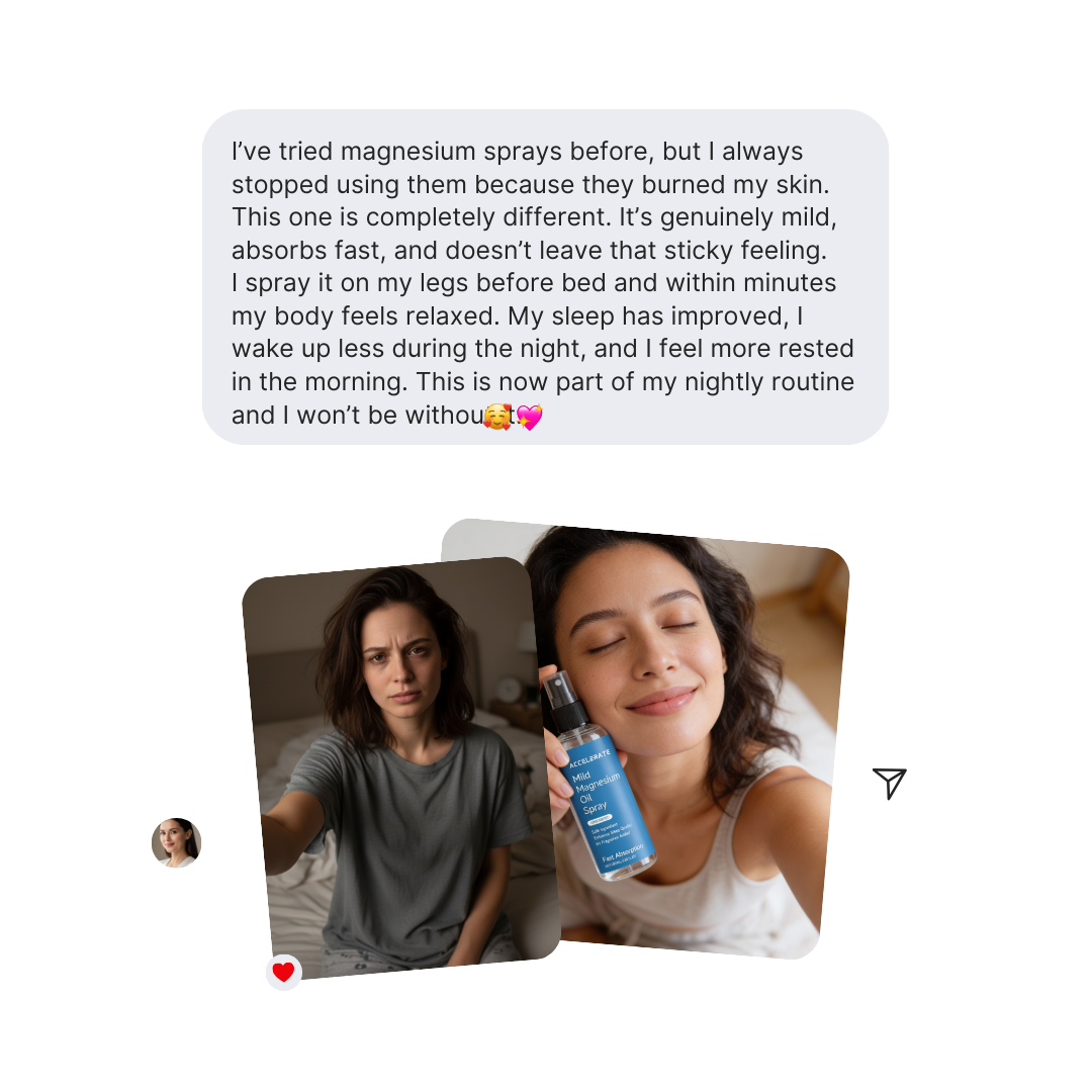 Organic Magnesium Oil Spray for Sleep, Stress Relief & Muscle Relaxation | 100ml