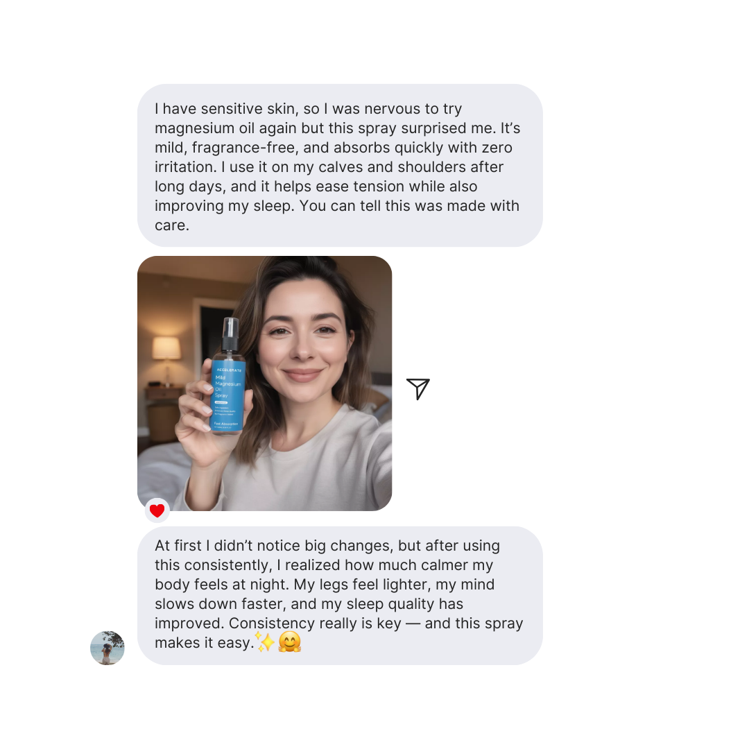 Organic Magnesium Oil Spray for Sleep, Stress Relief & Muscle Relaxation | 100ml